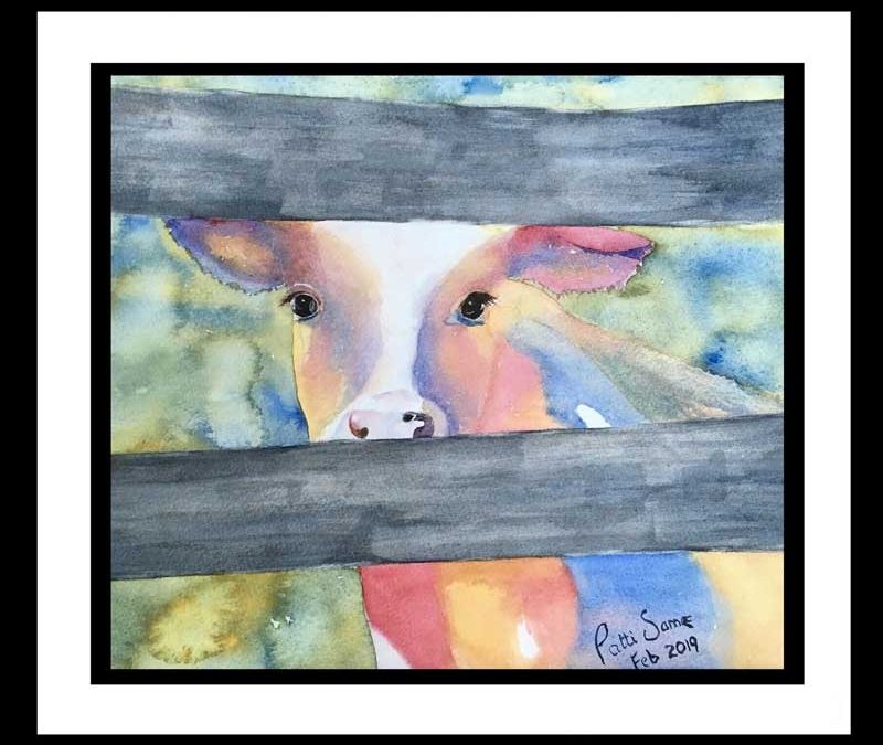 Colorful Country Cow