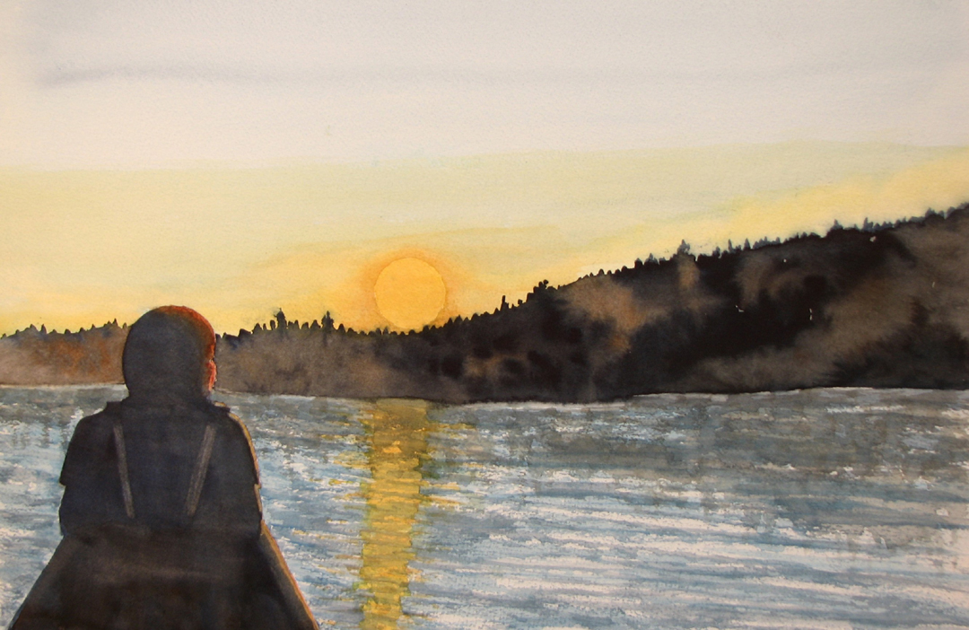 "Sunset, Floodwood Mountain" by Doug Bloom