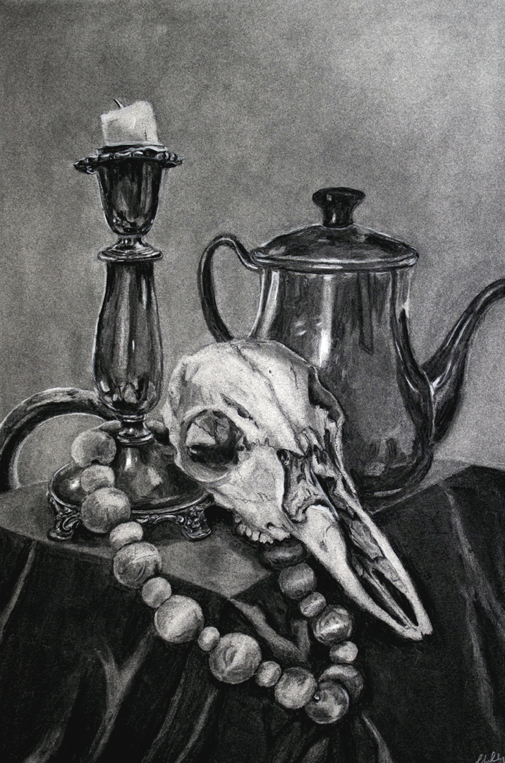 charcoal 05-31 Charcoal still life by Chloe Chen