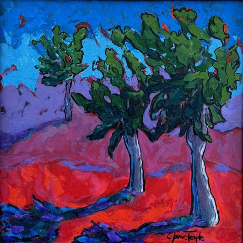 Temple Trees in Red 1-15 Trees in Red by Jamie Temple