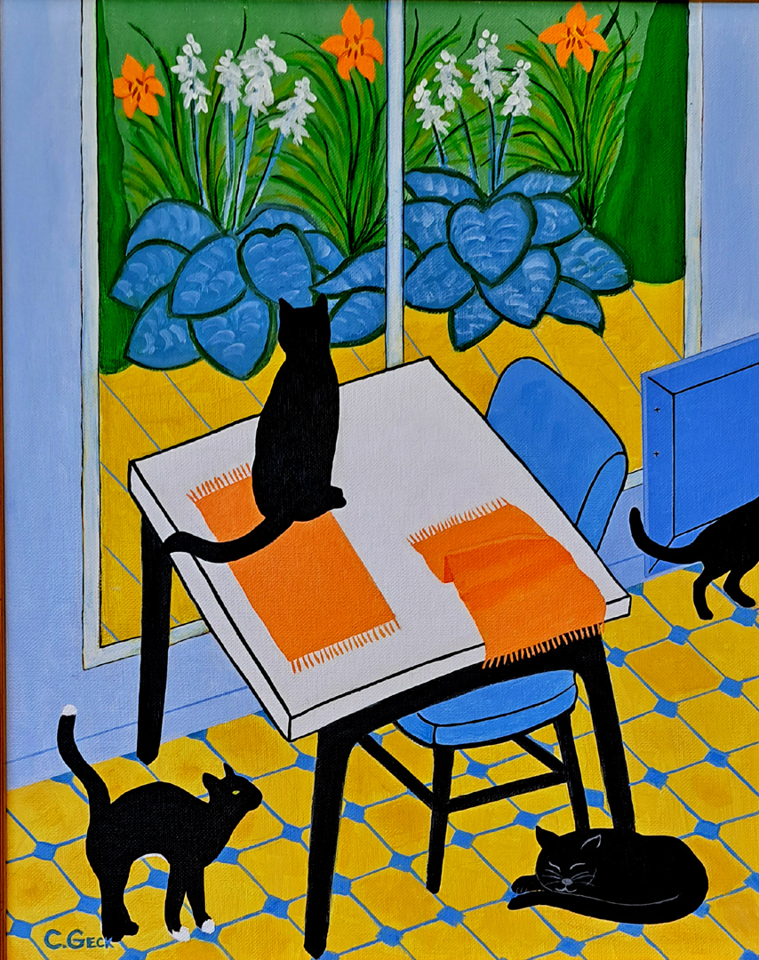 Cat Woman's Kitchen by Corky Geck