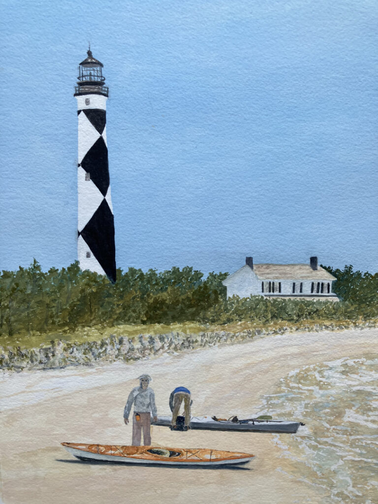 Cape Lookout Kayakers by Terry Bossert Cape Lookout Kayakers by Terry Bossert