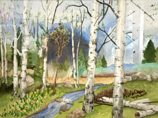 White Birch Creek by Kitty Lawrence White Birch Creek by Kitty Lawrence