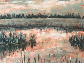 Evening Marsh After a Stormuy Day by Lee Yanni Evening Marsh After a Stormuy Day by Lee Yanni
